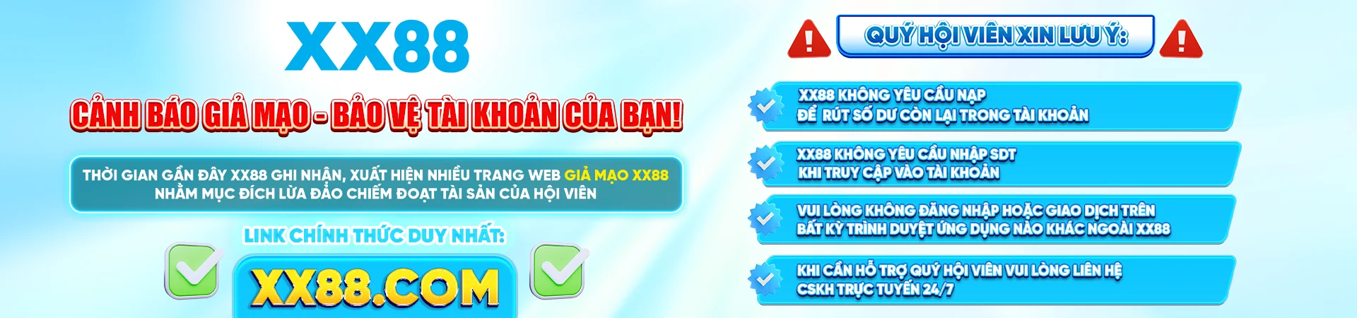 Cảnh Báo Lừa Đảo XX88